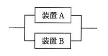 装置Aと装置Bが並列に接続された構成図。入力側の線が分岐して装置Aと装置Bの両方に入り、出力側で再び1本に合流する。